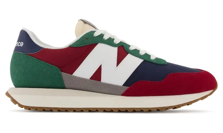 New Balance Burgundy & Green 237V1 Sneakers (MS237EA)