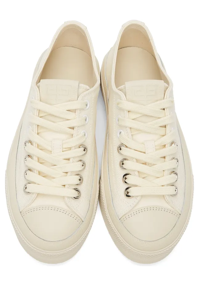 Givenchy Off-White Canvas City Sneakers (BE001NE144) (5)