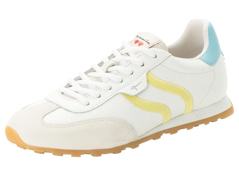 Tamaris sneaker Beige / Blauw / Geel / Rood / Wit (1-23614-46-197)