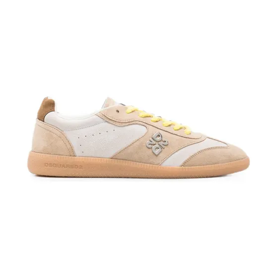 DSQUARED2 Sneakers met logo-applicatie – Beige (SNM049723809043)
