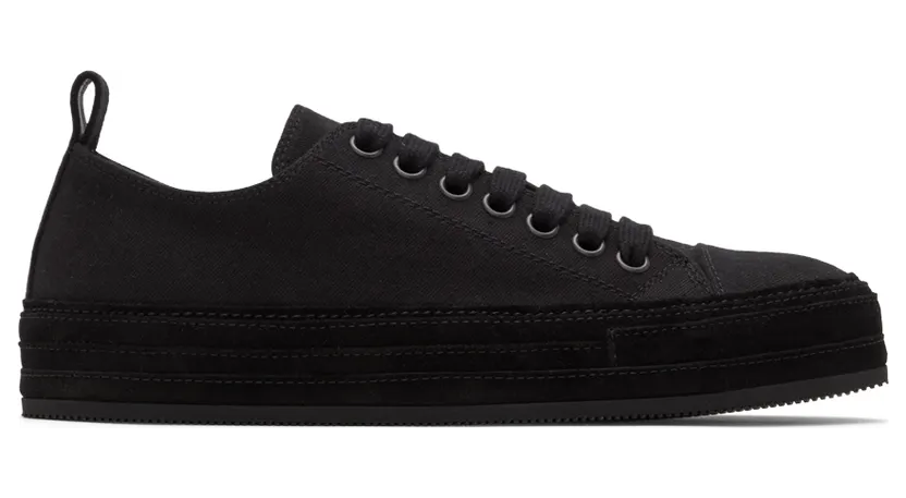 Ann Demeulemeester Black Denim Gert Sneakers (2201-M-N03-185-099)