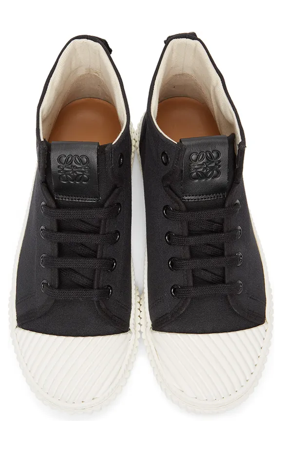Loewe Black Canvas High-Top Sneakers (L815282X21) (5)