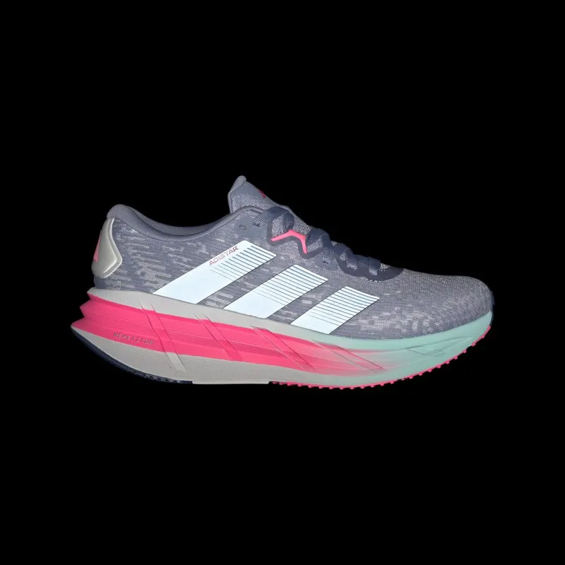 Adidas Adistar 4 Running Shoes Silver Violet / Preloved Ink / Lucid Pink (JR0292)