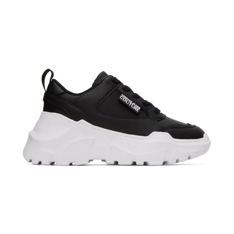 Versace Jeans Couture Black Speedtrack Sneakers (E73VA3SC2EZP006)