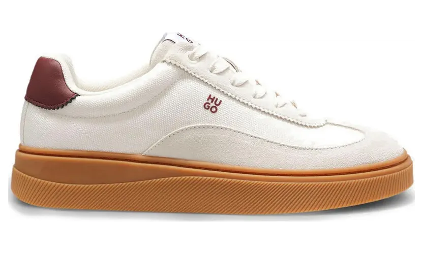 Hugo Boss sneaker Taupe / Wine Red / Off-White (50569344-118)