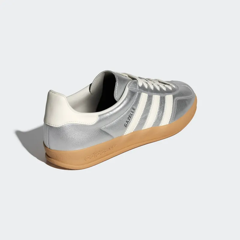 Adidas Gazelle Indoor Silver Metallic / Core White / Core Black (JR1206)