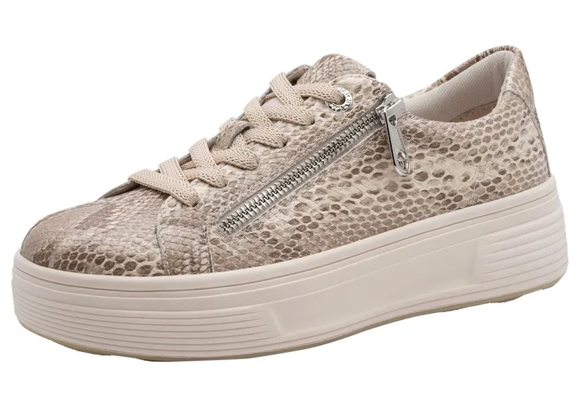 Tamaris sneaker Beige / Beige gemêleerd / Donkerbruin (2183052)
