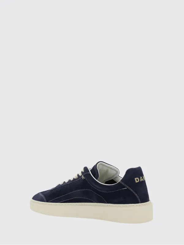 Dsquared2 Suede Calfskin Low-Top Sneakers with Side Logo Blue (SNM0470015035203085) (2)