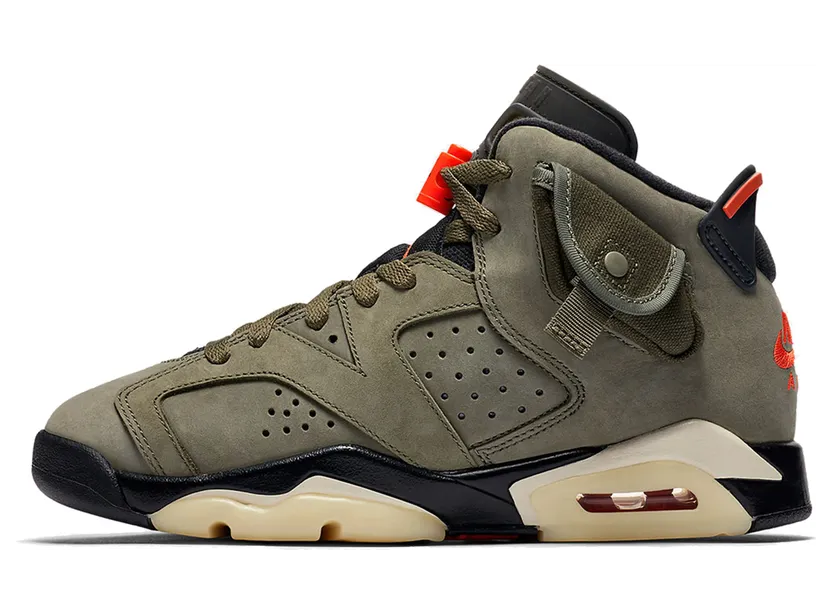 Air Jordan x Travis Scott Cactus Jack Nike AJ VI 6 ‘Medium Olive’ (2019) (CN1084-200)