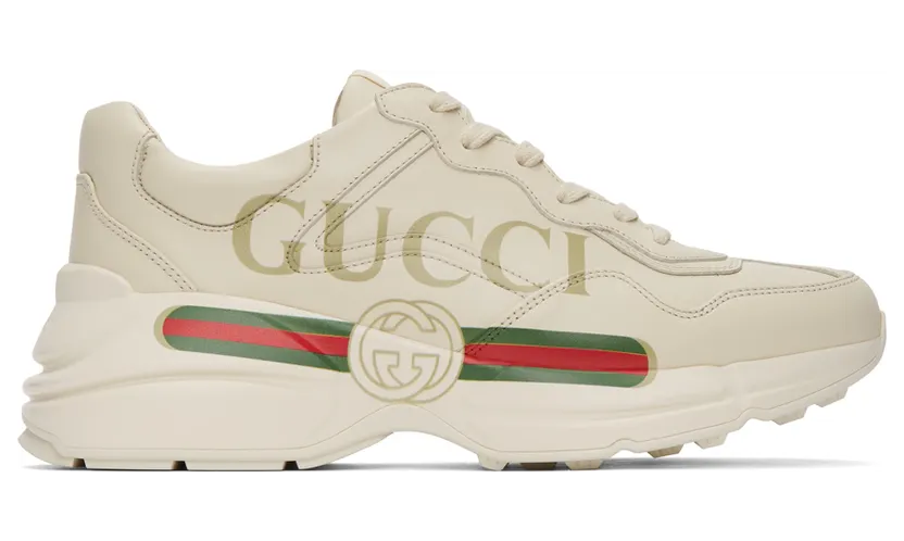 Gucci Off-White Rhyton Sneakers (500877 DRW00)
