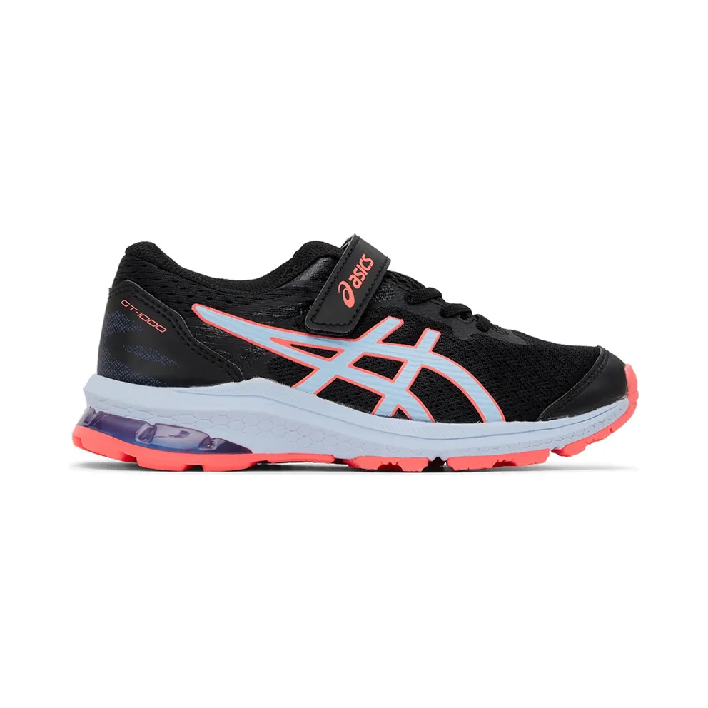 Asics Kids Black & Blue GT-1000 Little Kids Sneakers (1014A191-009)