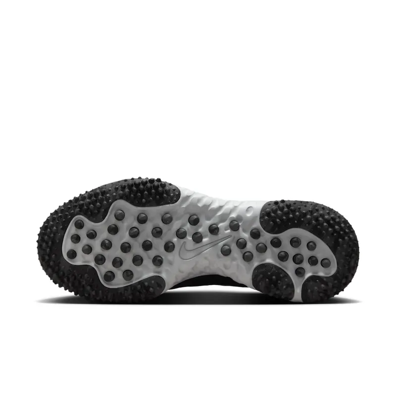 Nike Alpha Huarache Elite 4 Turf Black Pure Platinum Iron Grey (DV0496-001)