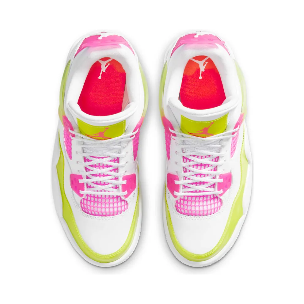 Jordan 4 Retro White Lemon Pink (GS) White/Lemon Venom-Pink Blast (CV7808-100)