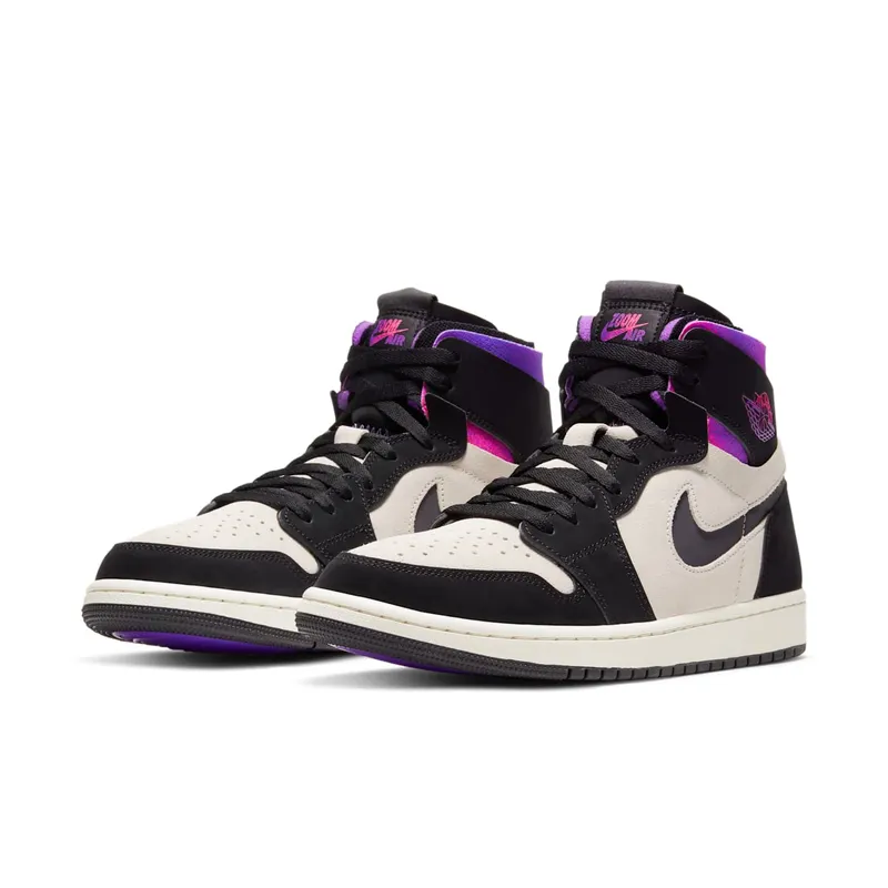 Jordan 1 Zoom Air CMFT PSG Paris Saint-Germain White/Black-Psychic Purple-Hyper Pink (DB3610-105)