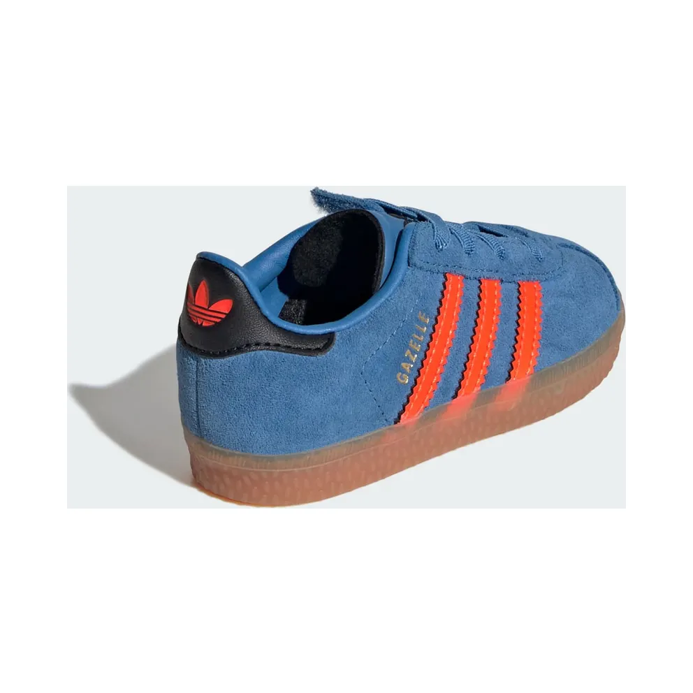 Adidas Gazelle Comfort Closure with Elastische Veters Kids Focus Blue / Solar Orange / Core Black (JP7134)