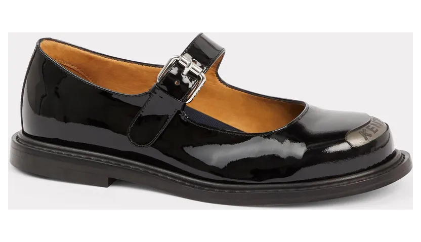 Kenzo Babies Kenzosmile En Cuir Femme Noir – Taille 39 (FD52BA704L64)