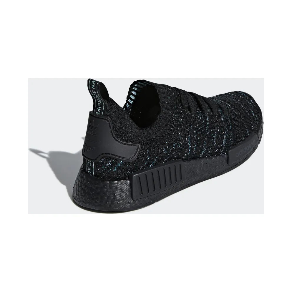 adidas NMD R1 STLT Parley Core Black Core Black/Blue Spirit/Equipment Green (AQ0943)