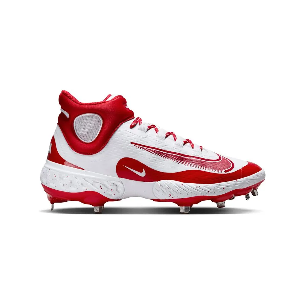 Nike Alpha Huarache Elite 4 Mid White University Red (FD2744-106)