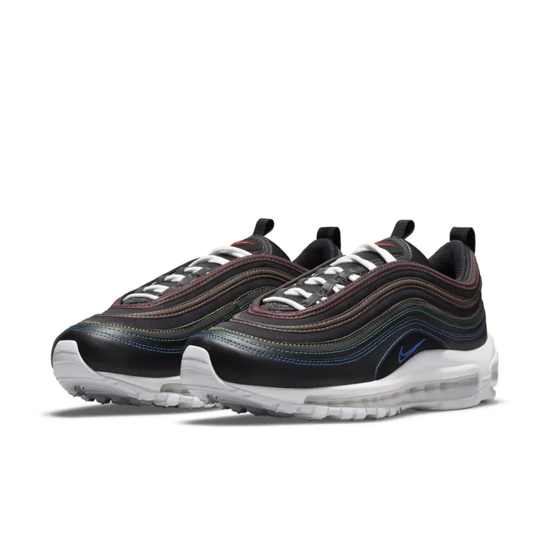 Nike Air Max 97 Black Rainbow Stitching (W) (DJ5999-001)