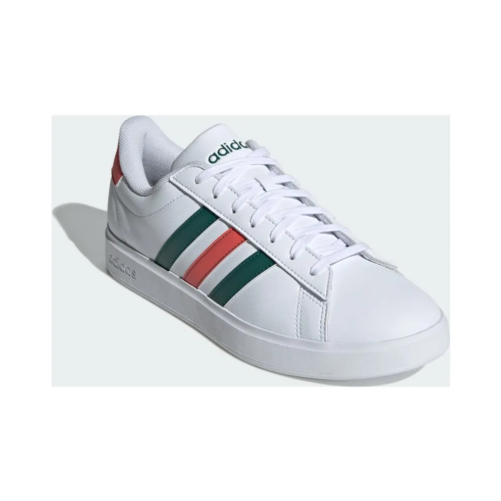 Adidas Grand Court Cloudfoam Comfort Cloud White / Collegiate Green / Preloved Scarlet (IG9220)