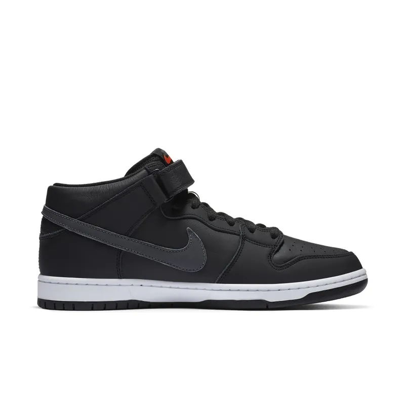 Nike SB Dunk Mid ISO Orange Label Black Dark Grey (2020) (CV4283-001)