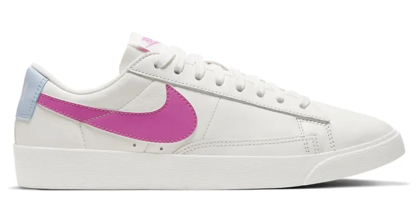 Nike Blazer Low ‘Fire Pink’ Sail/Hydrogen Blue/Summit White/Fire Pink (AV9370-110)