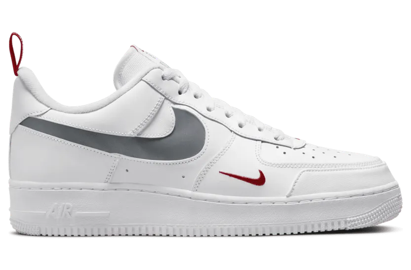 Nike Air Force 1 Low Reflective Swoosh White University Red (DO6709-100)
