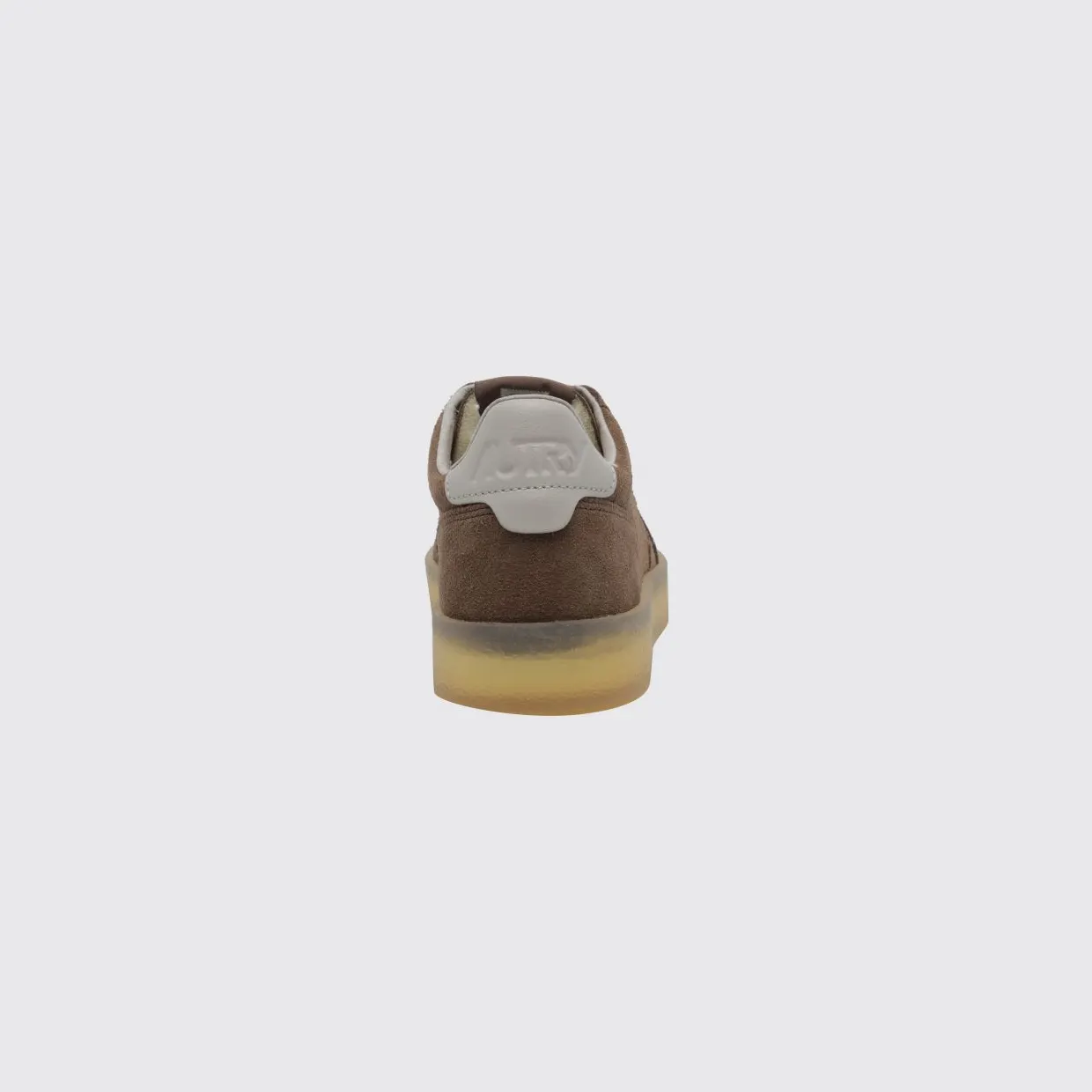 Autry Medalist Low Trainers in Smooth Calfskin with Perforated Toe Brown (AULMHQ05) (3)