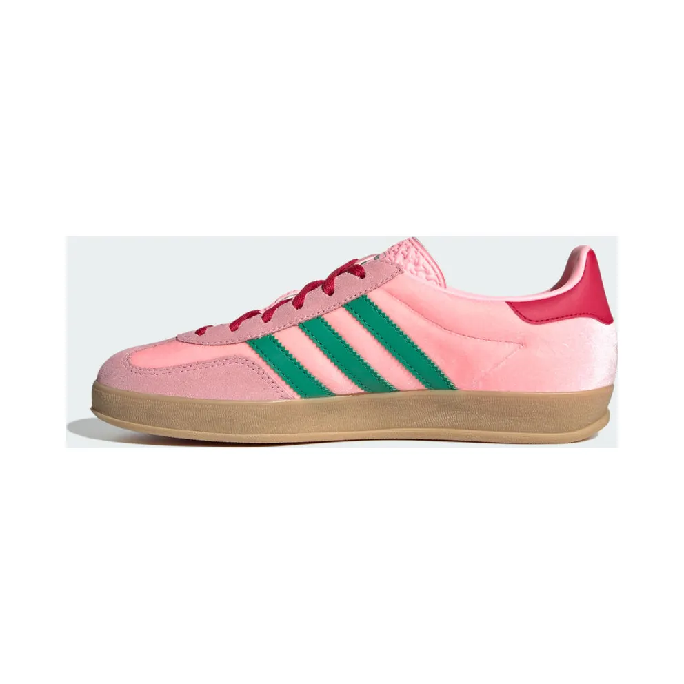 Adidas Gazelle Indoor Court Green / Glow Pink / Gum (JI2713)