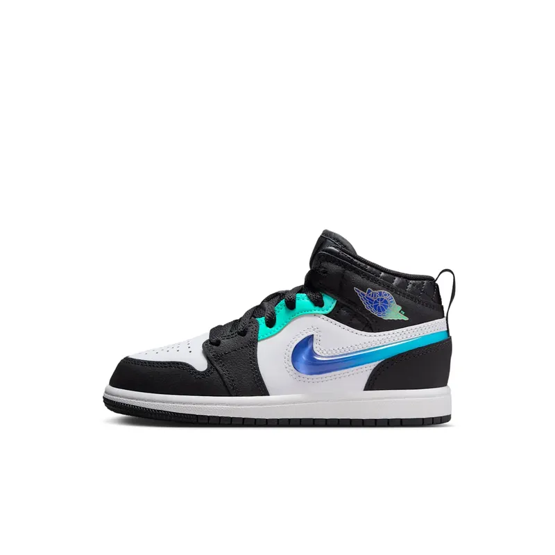 Jordan 1 Mid SE Formula 23 Pack Black White Hyper Jade (FQ8096-001)