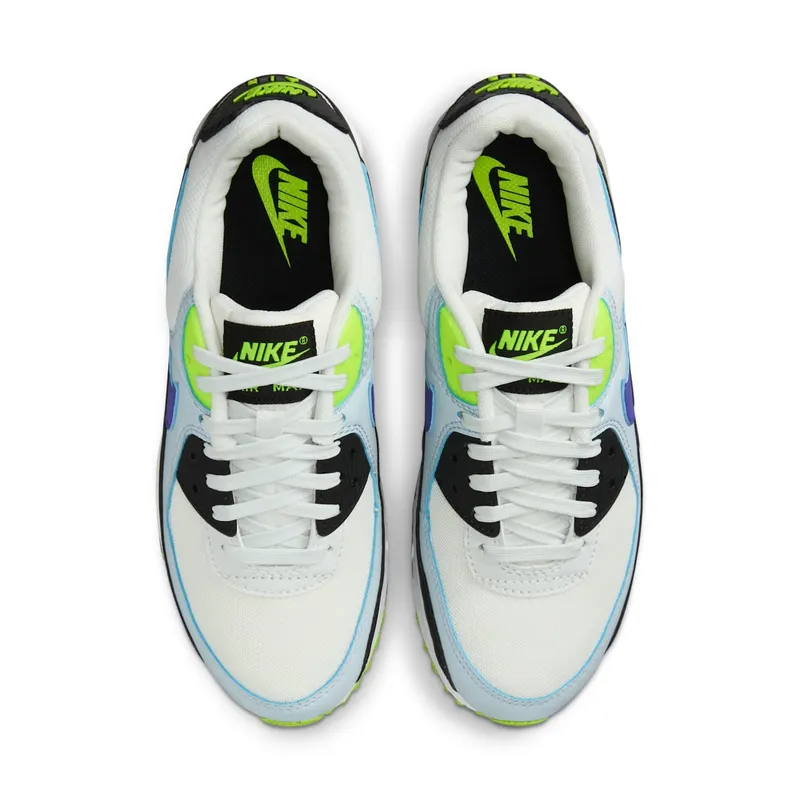 Nike Air Max 90 “White Blue Tint Volt” (DH8010-102)