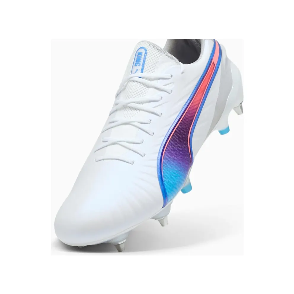 Puma King Ultimate MxSG White Bluemazing Flat Light Grey Sunset Glow (107866-02)