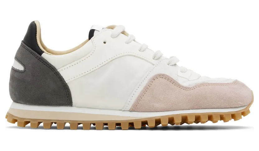 Spalwart White & Pink Marathon Trail Low Mix Sneakers (97037762225)