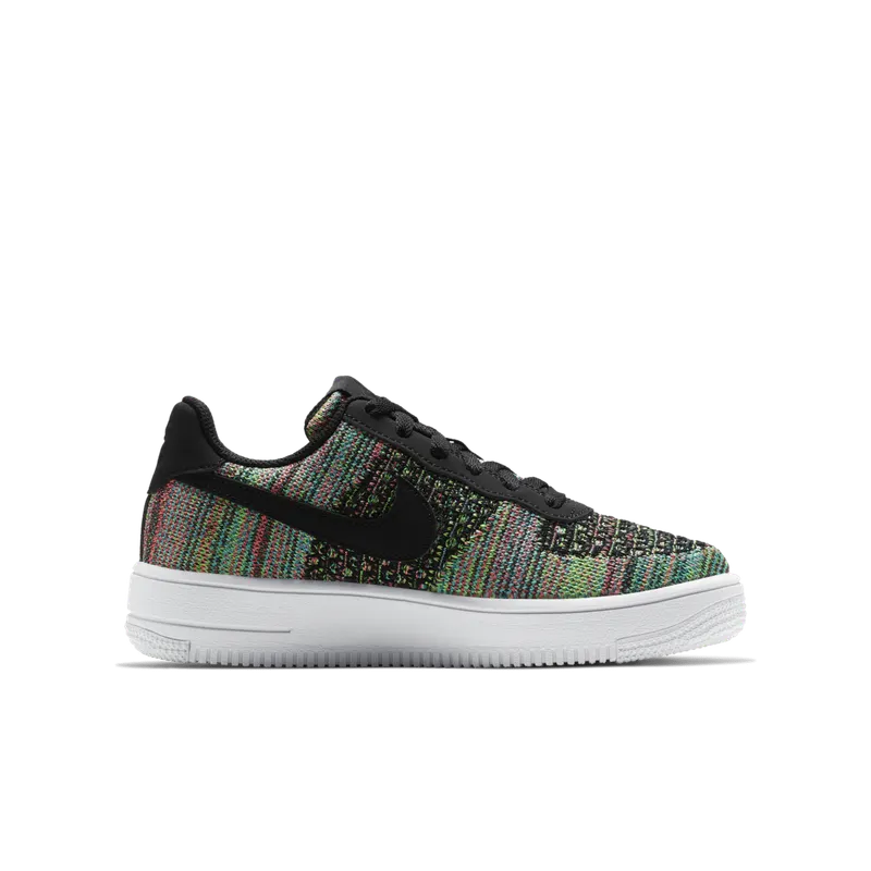 Nike Air Force 1 Flyknit 2.0 Multi-Color (GS) Black/Hyper Pink-Volt-Black (BV0063-002)