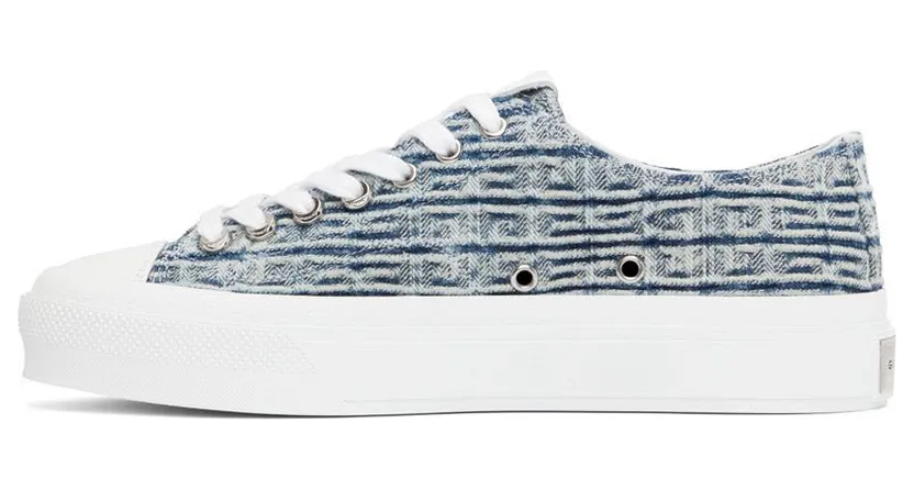 Givenchy Blue 4G City Low-Top Sneakers (BH006DH18M457) (3)