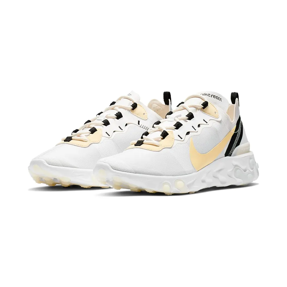 Nike React Element 55 White Pale Vanilla White/Pale Vanilla-Black-Pale Ivory (BQ6166-101)