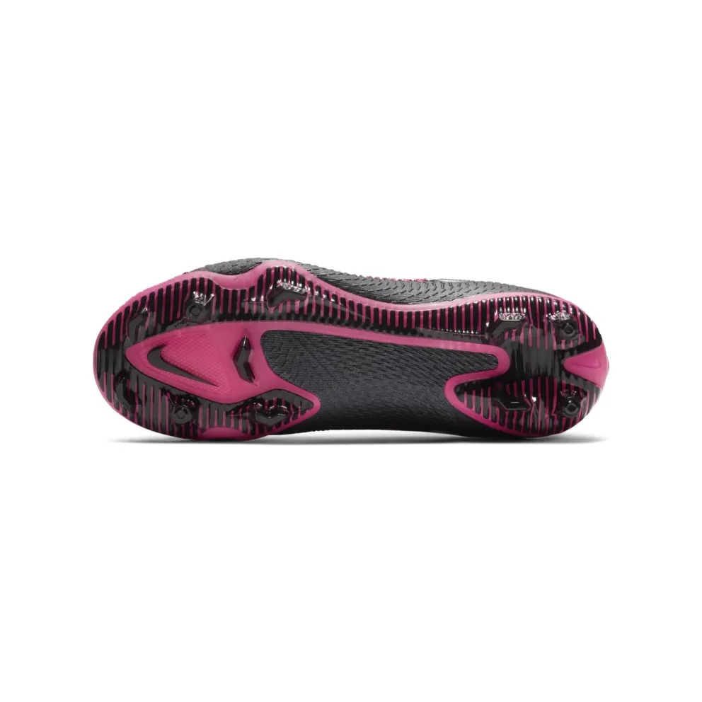 Nike Phantom GT Pro FG Black Pink Blast (GS) Black/Pink Blast-Metallic Silver (CK8473-006)