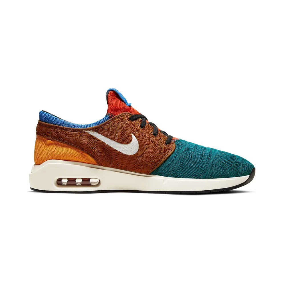 Nike SB Air Max Stefan Janoski 2 Multi-Color Geode Teal/Light British Tan-Kumquat-Pale Ivory (AQ7477-301)