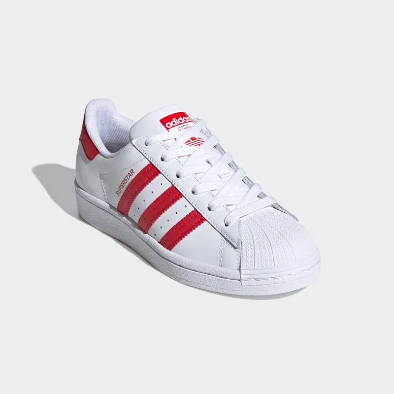 Adidas Superstar Cloud White / Scarlet / Cloud White (FW8293)