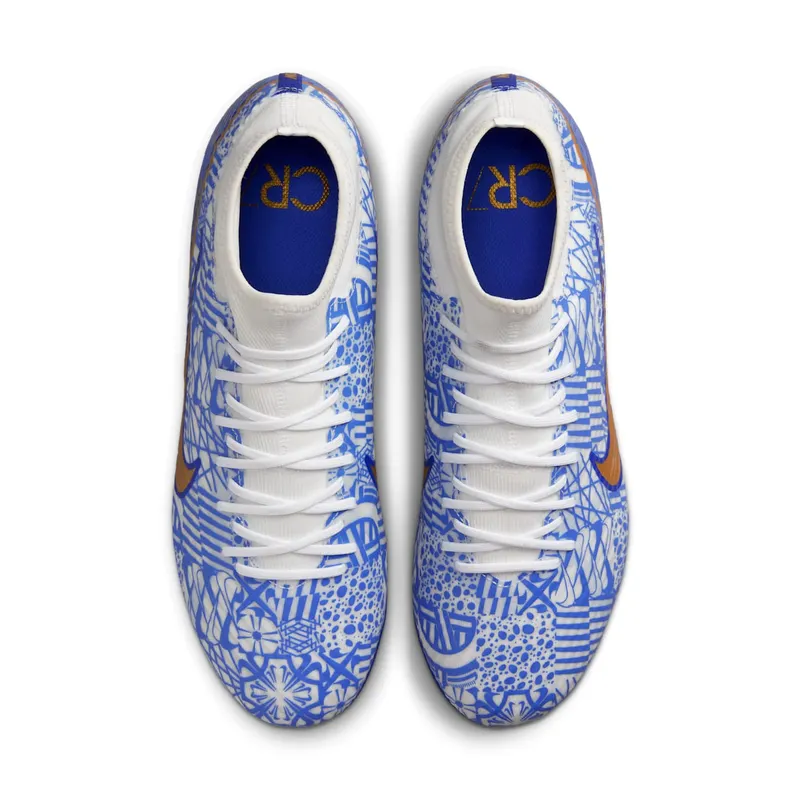 Nike Zoom Mercurial Superfly 9 Academy CR7 AG Azulejo (DV8187-182)