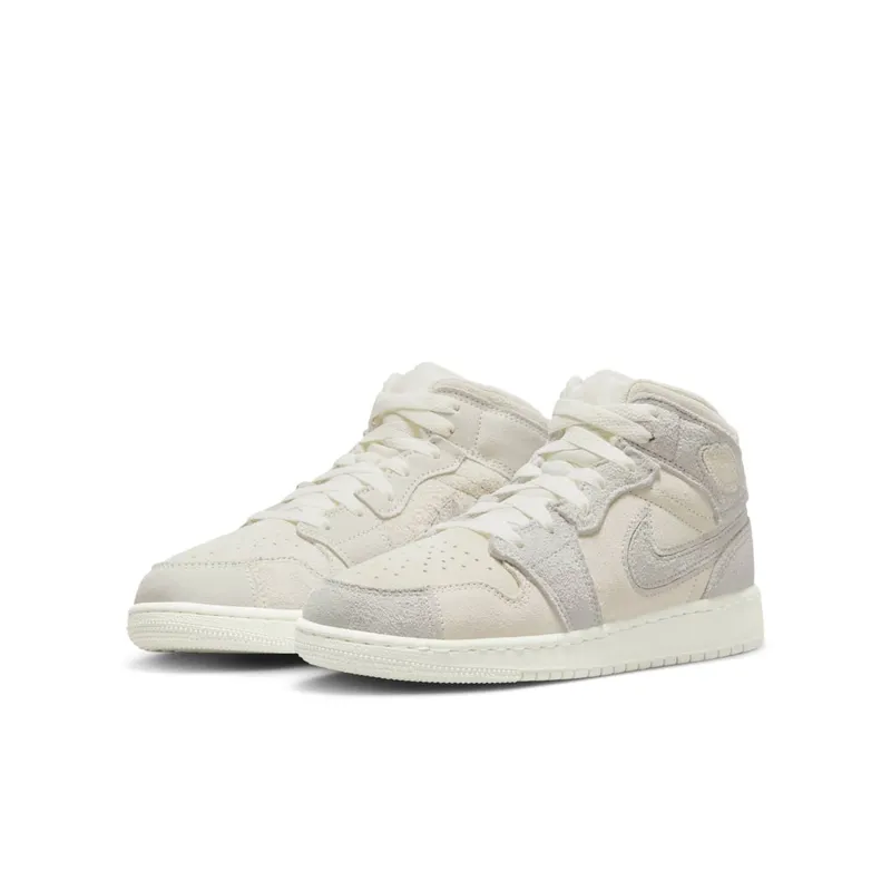 Jordan 1 Mid SE GS “Craft Pale Ivory” (FN7449-100)
