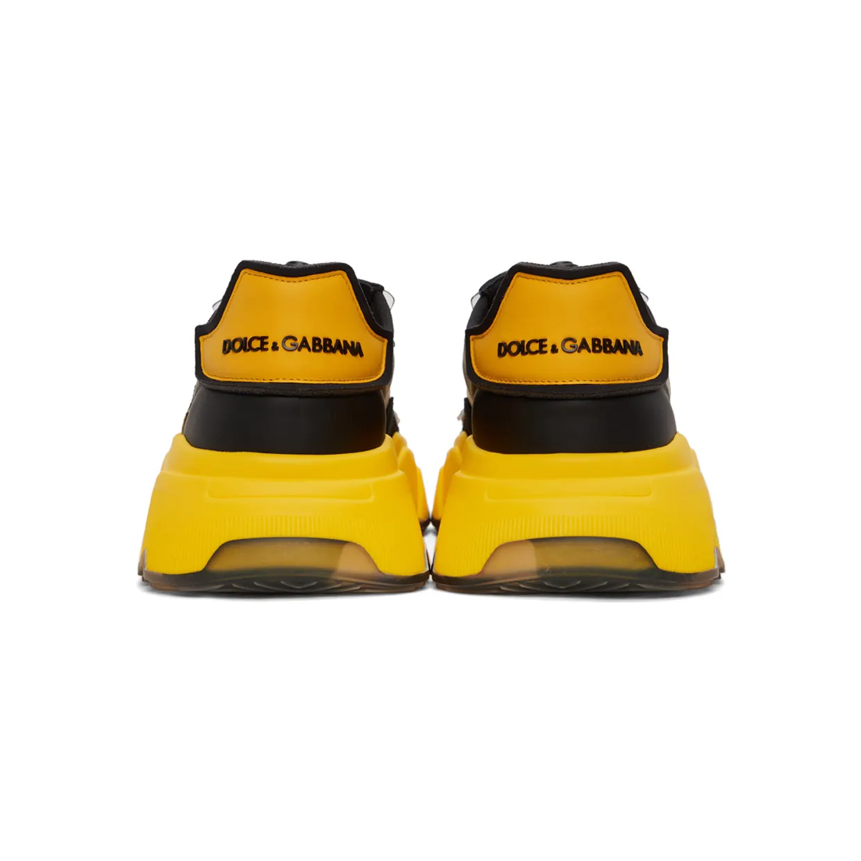 Dolce & Gabbana Yellow & Black Daymaster Sneakers (CS1941 AQ709) (4)