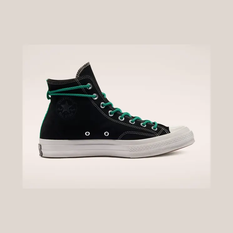 Converse Digital Terrain Chuck 70 High Top Black/court Green/pale Putty (170115C)