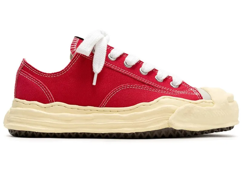 Maison Mihara Yasuhiro Hank VL OG Sole Canvas Low Red (A09FW734-RED)