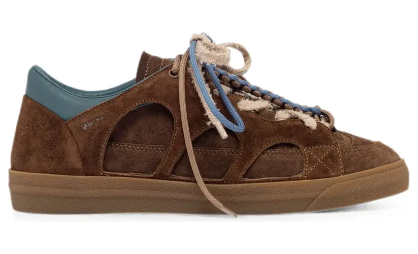 Santha Love Park suède met uitgesneden details “Brown” (YM06LPSBBR)