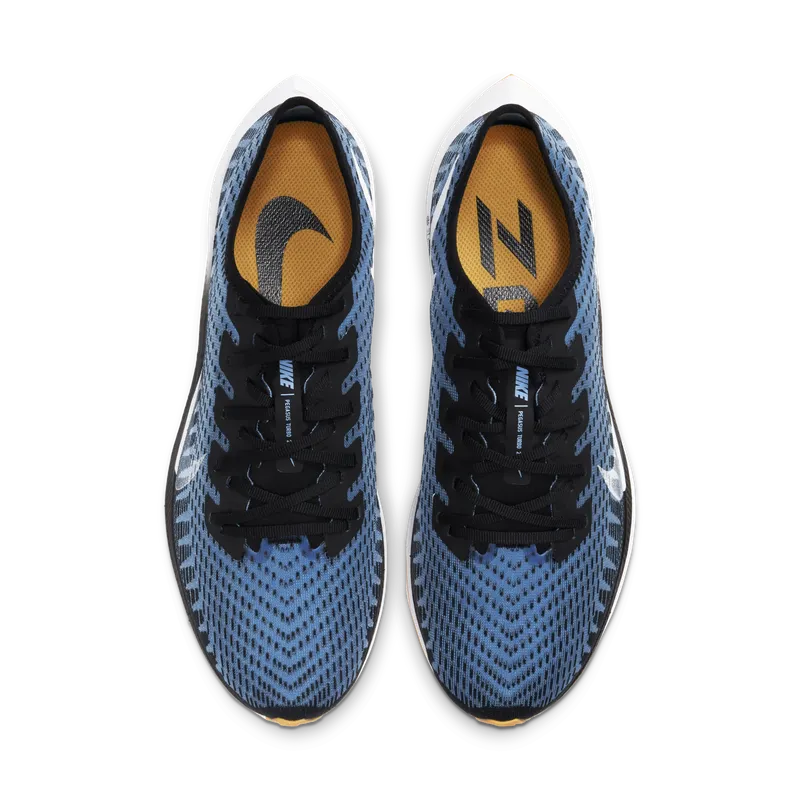 Nike Zoom Pegasus Turbo 2 Black Black/University Blue-Laser Orange-White (AT2863-009)