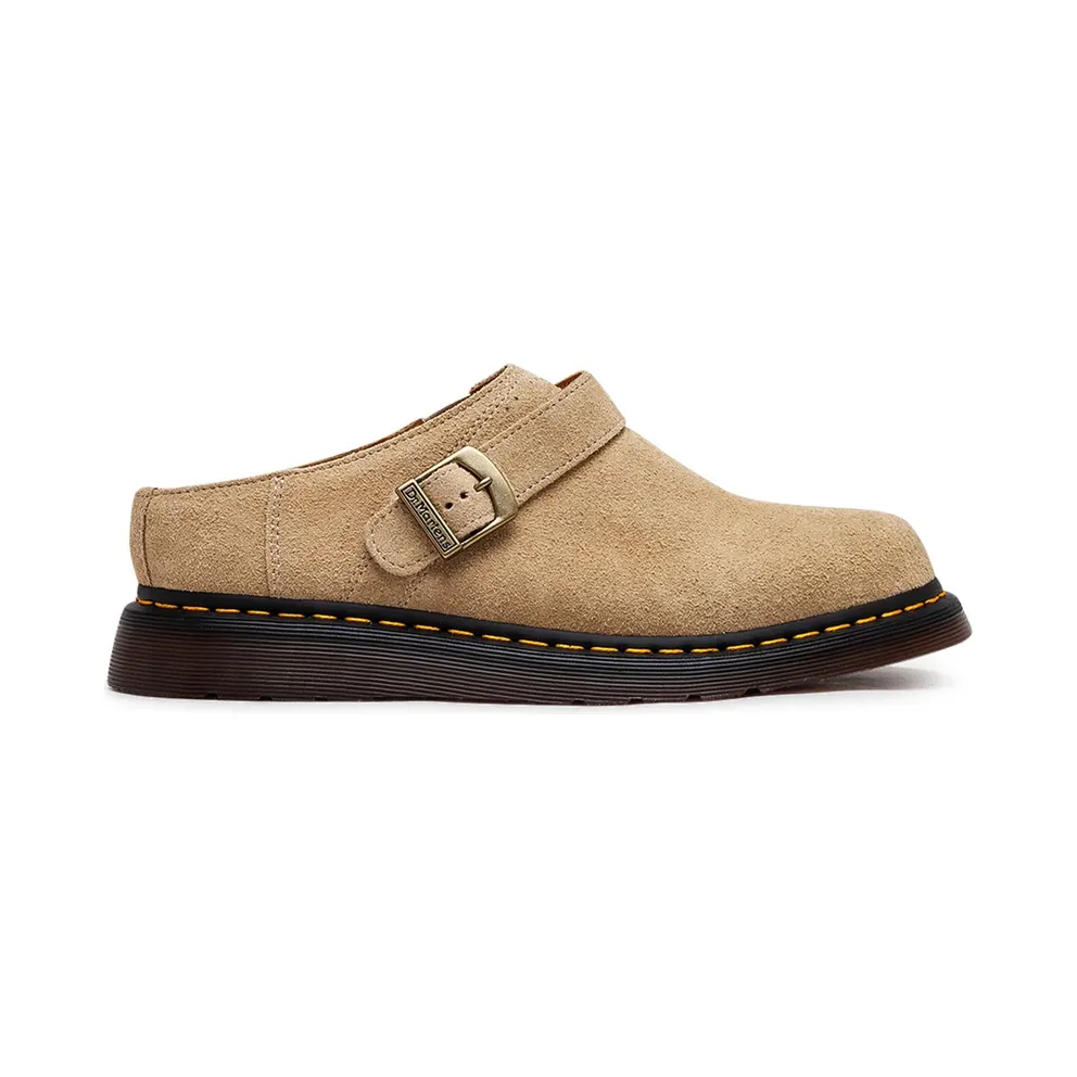Dr. Martens Isham Desert Oasis Suede Mules Parchment Beige (31734292)