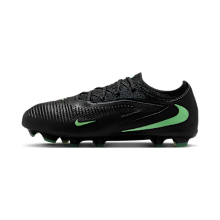Nike Jr. Phantom 6 Low Pro ‘ Multi-Ground “Black / Illusion Green” (HM9204-001)
