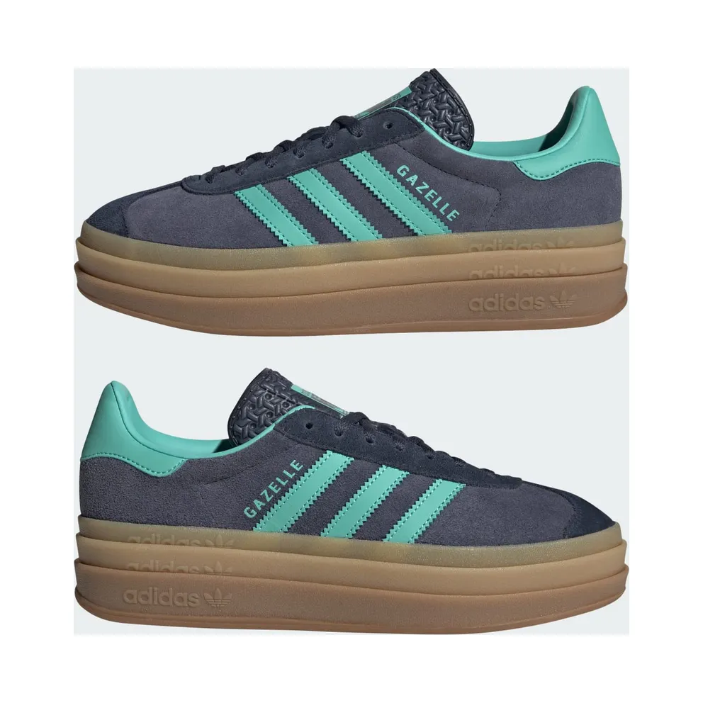 Adidas Gazelle Bold Shadow Navy / Acid Mint / Legend Ink (JQ6437)