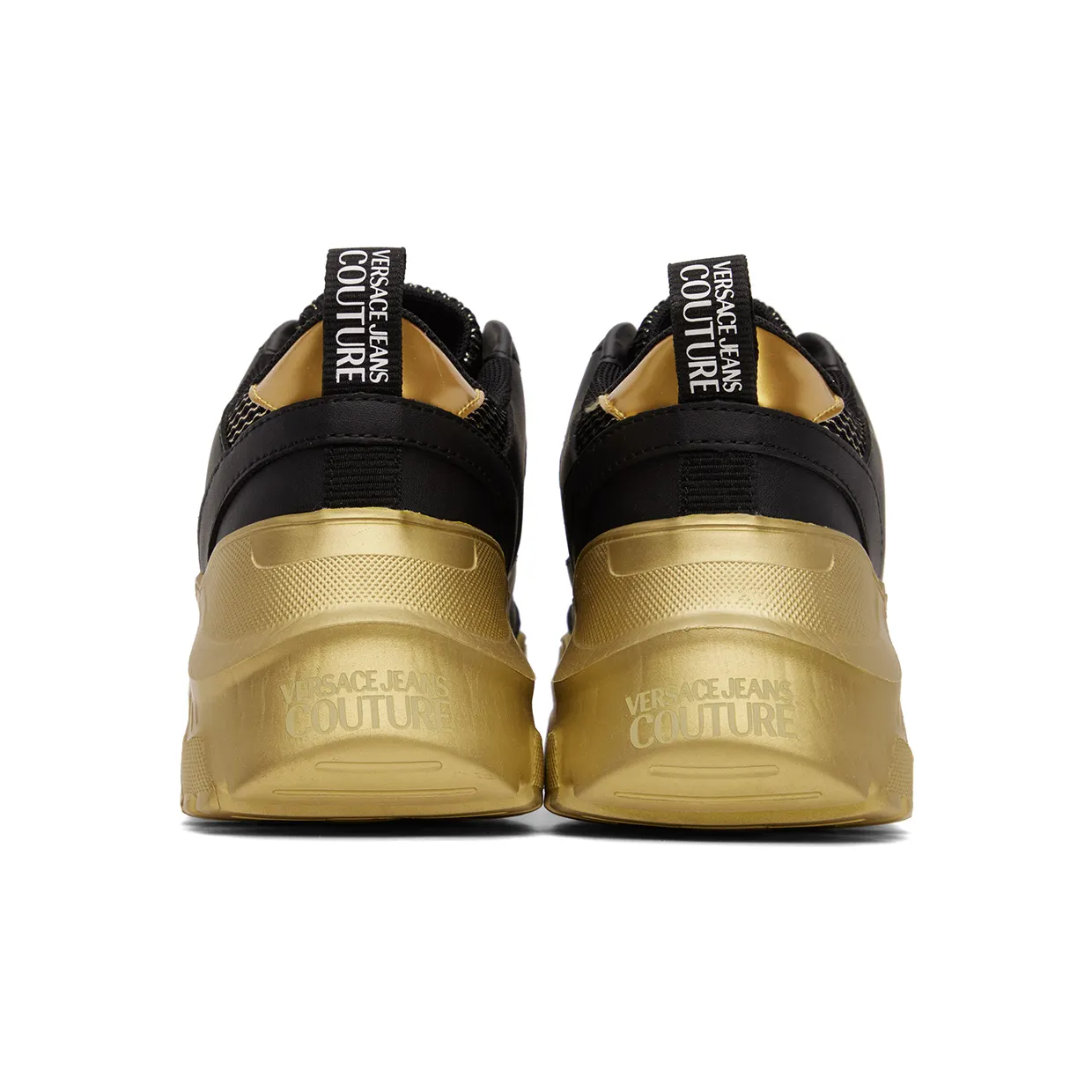 Versace Jeans Couture Black & Gold Speedtrack Sneakers (E73VA3SC2EZP134) (2)